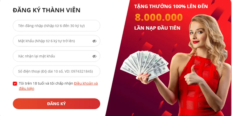 Điều kiện tối thiểu cần đáp ứng khi đăng ký May88